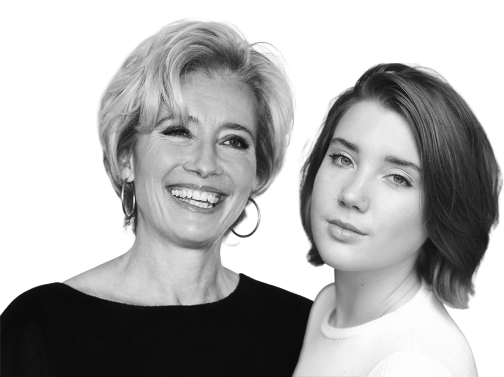 A photograph of Emma Thompson and Gaia Wise